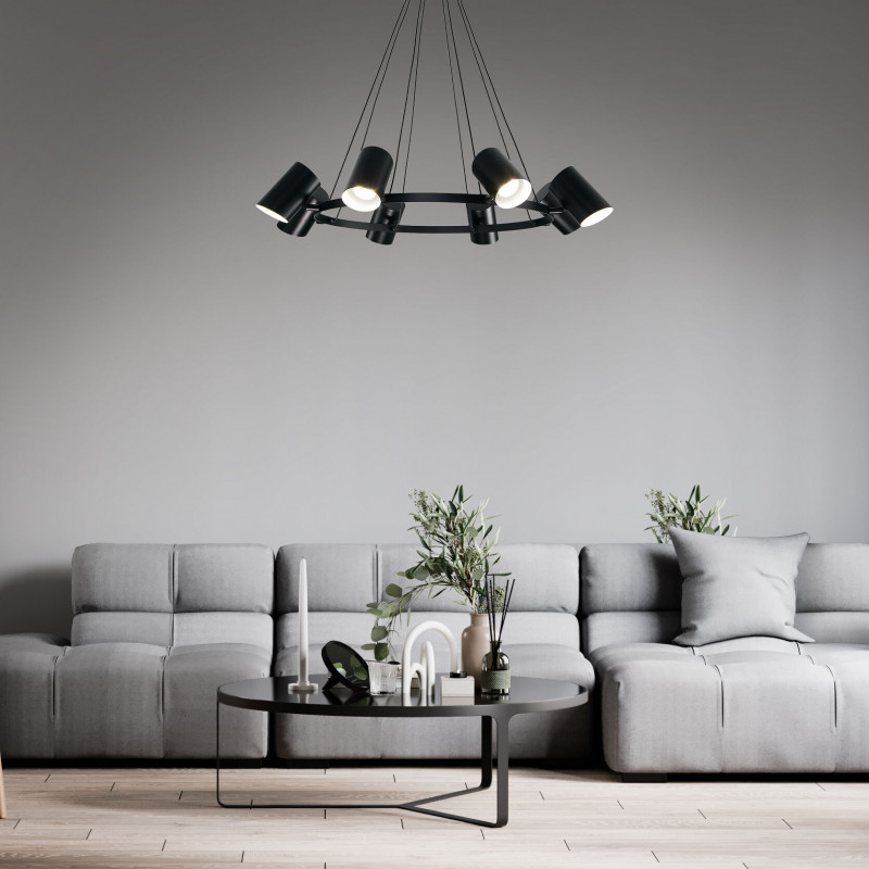 Подвесная люстра Eurosvet 70147/8 черный