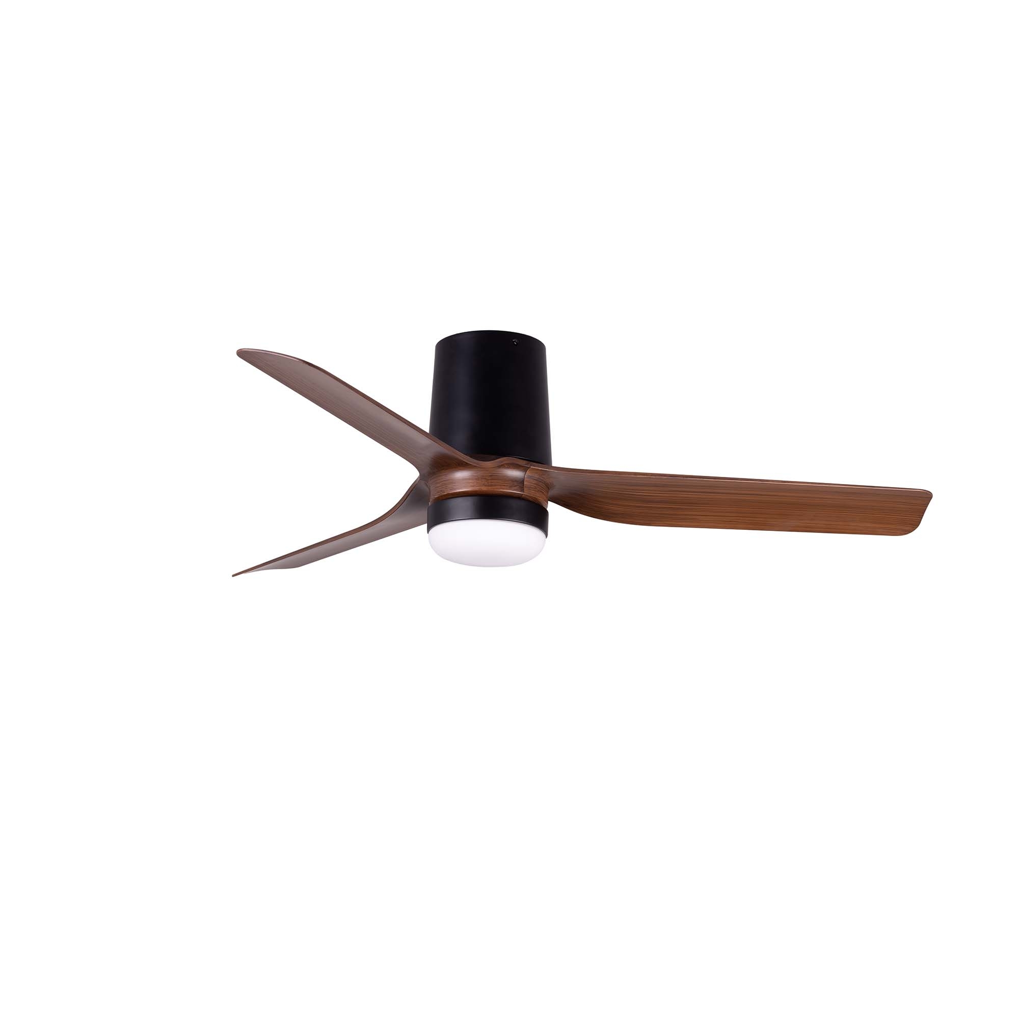 Потолочный вентилятор MINI PUNT TUB S Ш900mm черный 3 P темное дерево 10W CCT Faro