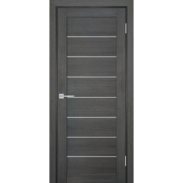 Межкомнатная дверь Graf ТЕХНО-708 белый сатинат Грей (2000 х 900)