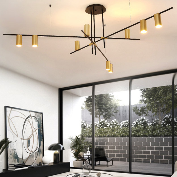 Потолочная люстра CASA N L12 Black by ImperiumLoft