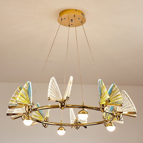 Подвесная люстра AMELIS LUX D83 Multicolor Трехцветный свет by ImperiumLoft