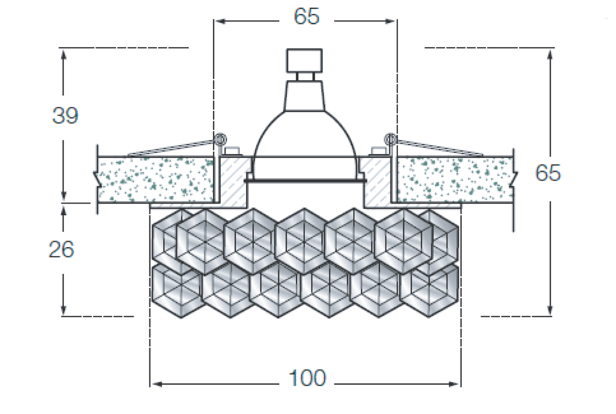 Встраиваемый светильник Donolux DL040CH/Clear