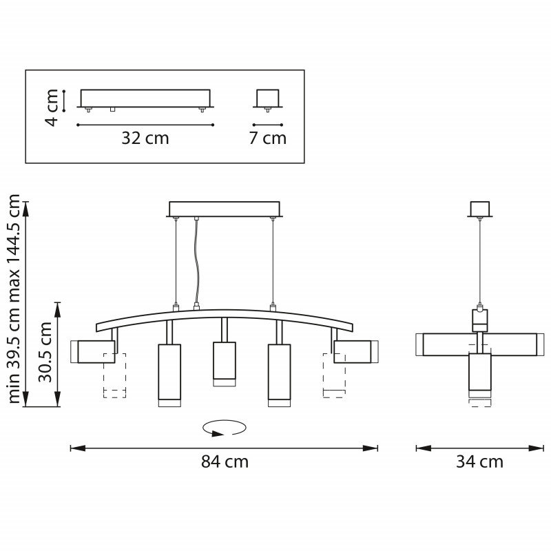Подвесная люстра Lightstar LR7353738720