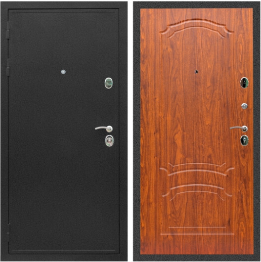 Дверь входная Graf Престиж Черный крокодил / МДФ 6 мм ФЛ-140 Мореная береза