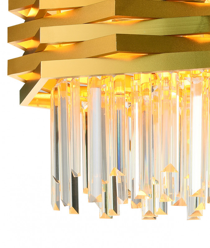 Каскадная люстра Natali Kovaltseva SPEAR 76013/5C GOLD