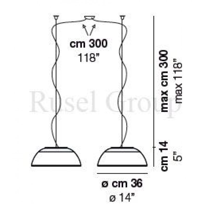 Подвесной светильник Vistosi INFINITA SP 36 D2