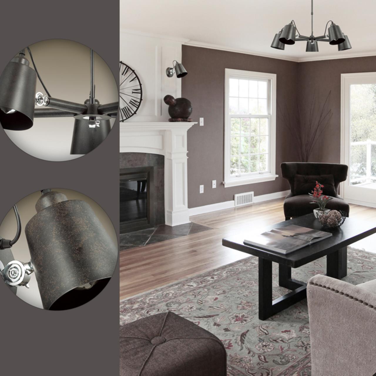 Люстра на штанге телескоп. Lumion 3532/5C