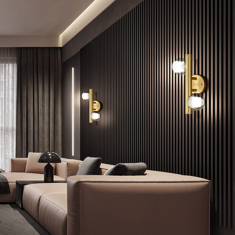 Настенный светильник ILIANA WALL A Brass Black by ImperiumLoft
