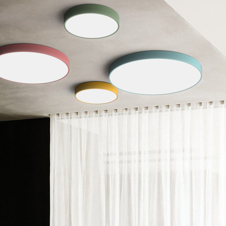 Потолочный светильник DISC COLOR D60 Yellow by ImperiumLoft