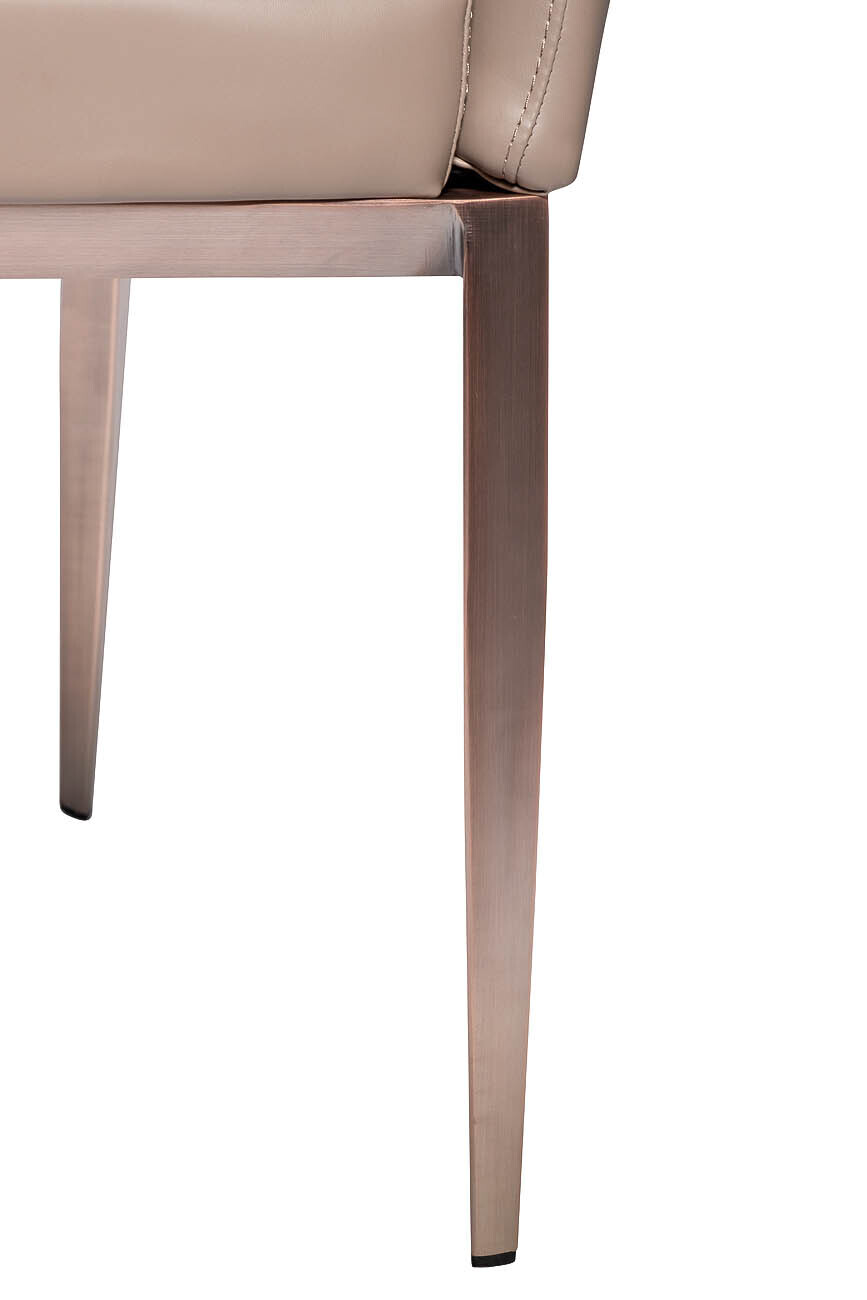 Стул из экокожи с подлокотниками Garda Decor 58DB-DC14676