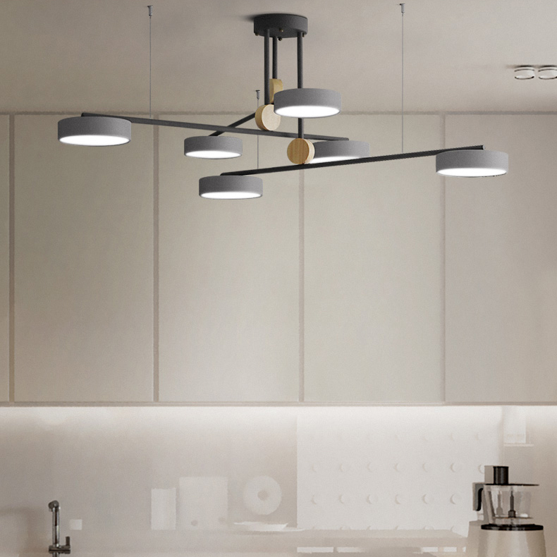 Люстра на штанге TECHNUM COLOR LED Grey by ImperiumLoft