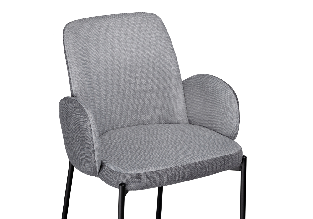 Стул Woodville Азуку серый / черный 528451