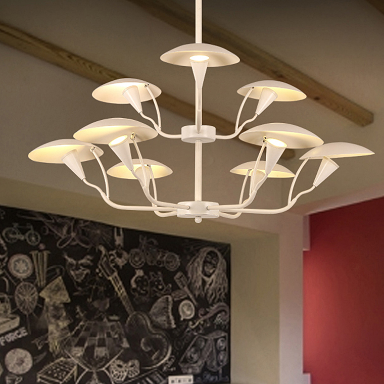 Люстра на штанге SHELT D83 White by ImperiumLoft