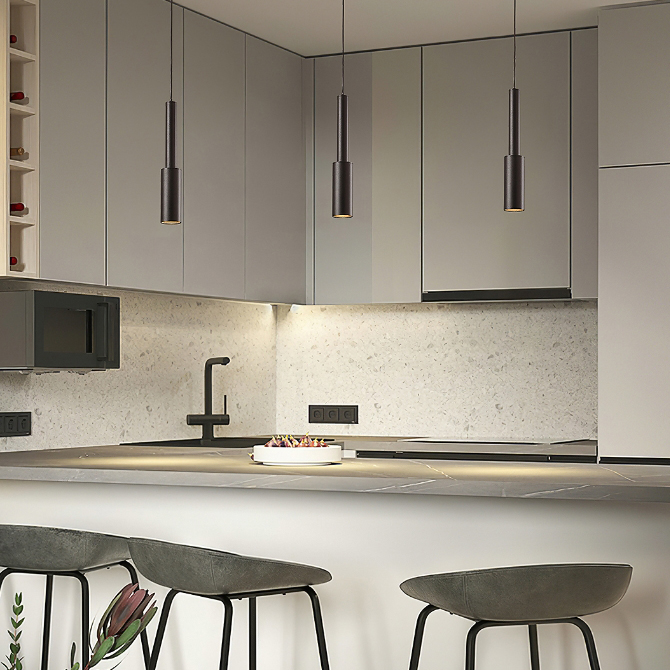 Подвесной светильник BERNARD ONE Black 3000К by ImperiumLoft