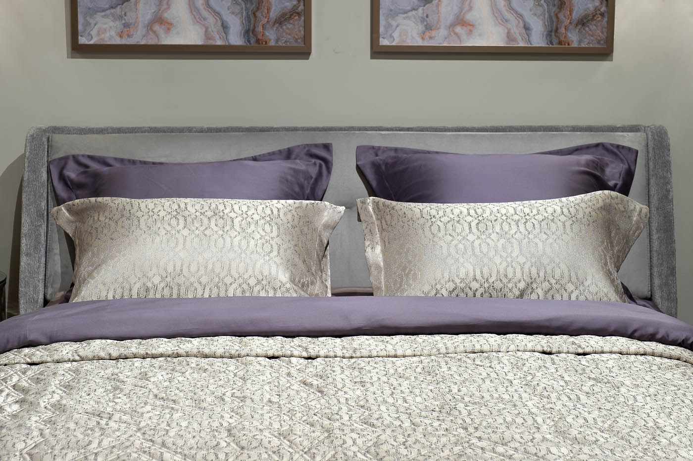 Комплект из 2х декоративных наволочек HOUSTON 50х70см серый Garda Decor 121GD-11001