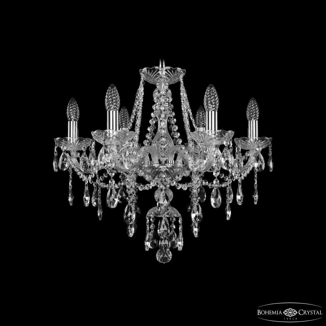 Люстра хрустальная 1415/6/200 Ni Bohemia Ivele Crystal