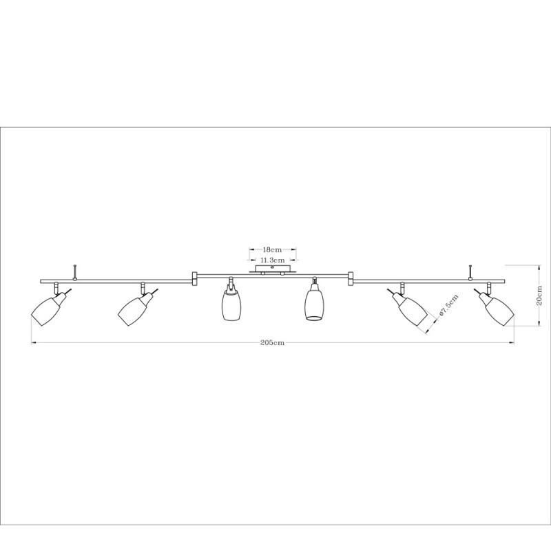 Спот Arte Lamp A4590PL-6SS