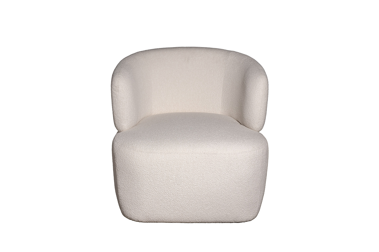 Кресло Tirolo букле белое 73*79*76 Garda Decor 87YY-24042