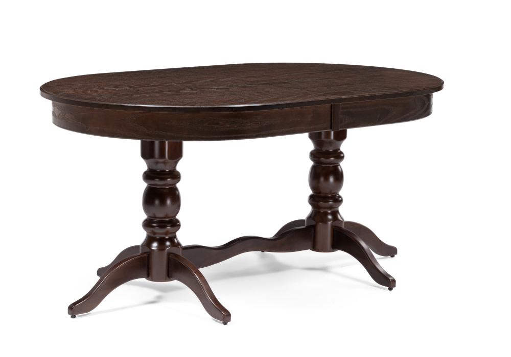 Стол деревянный Woodville Дейвер 160(220)х100 орех темный 515967