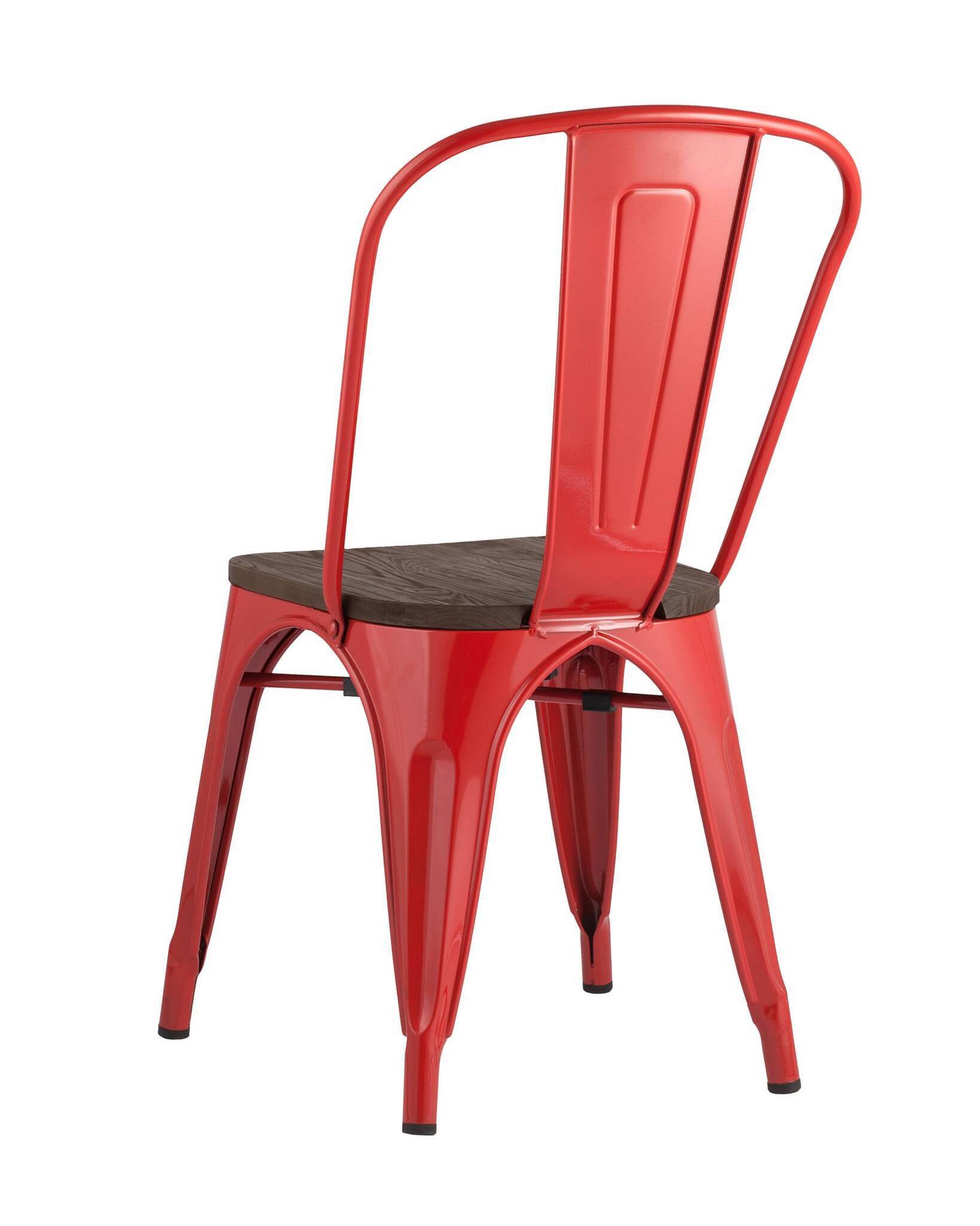 Стул TOLIX WOOD красный глянцевый Stool Group