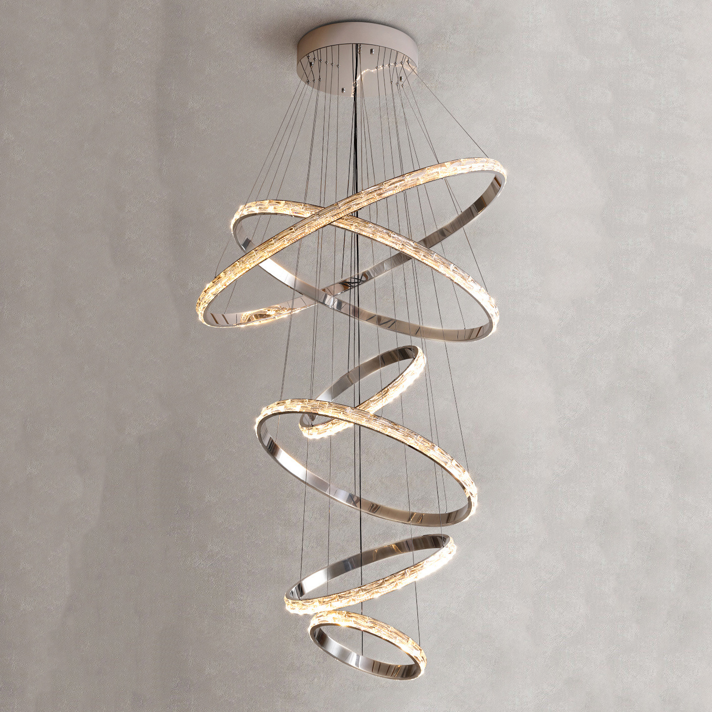 Подвесная люстра CAROLIN D40+60+80+50+100+120 by ImperiumLoft