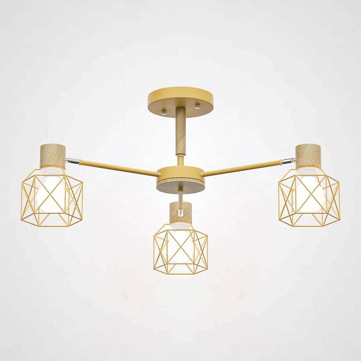 Потолочная Люстра Corf B3 Yellow 3 Lamps By Imperiumloft