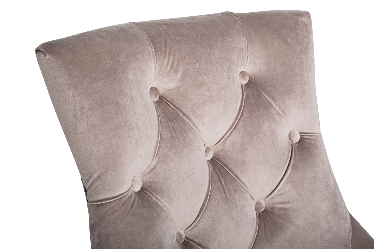 Стул велюровый серо-бежевый Garda Decor 236-2K-БЕЖ-Riv16