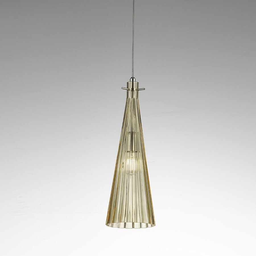 Подвесной светильник Selene Illuminazione Costa Rica nickel/amber 2810-003024