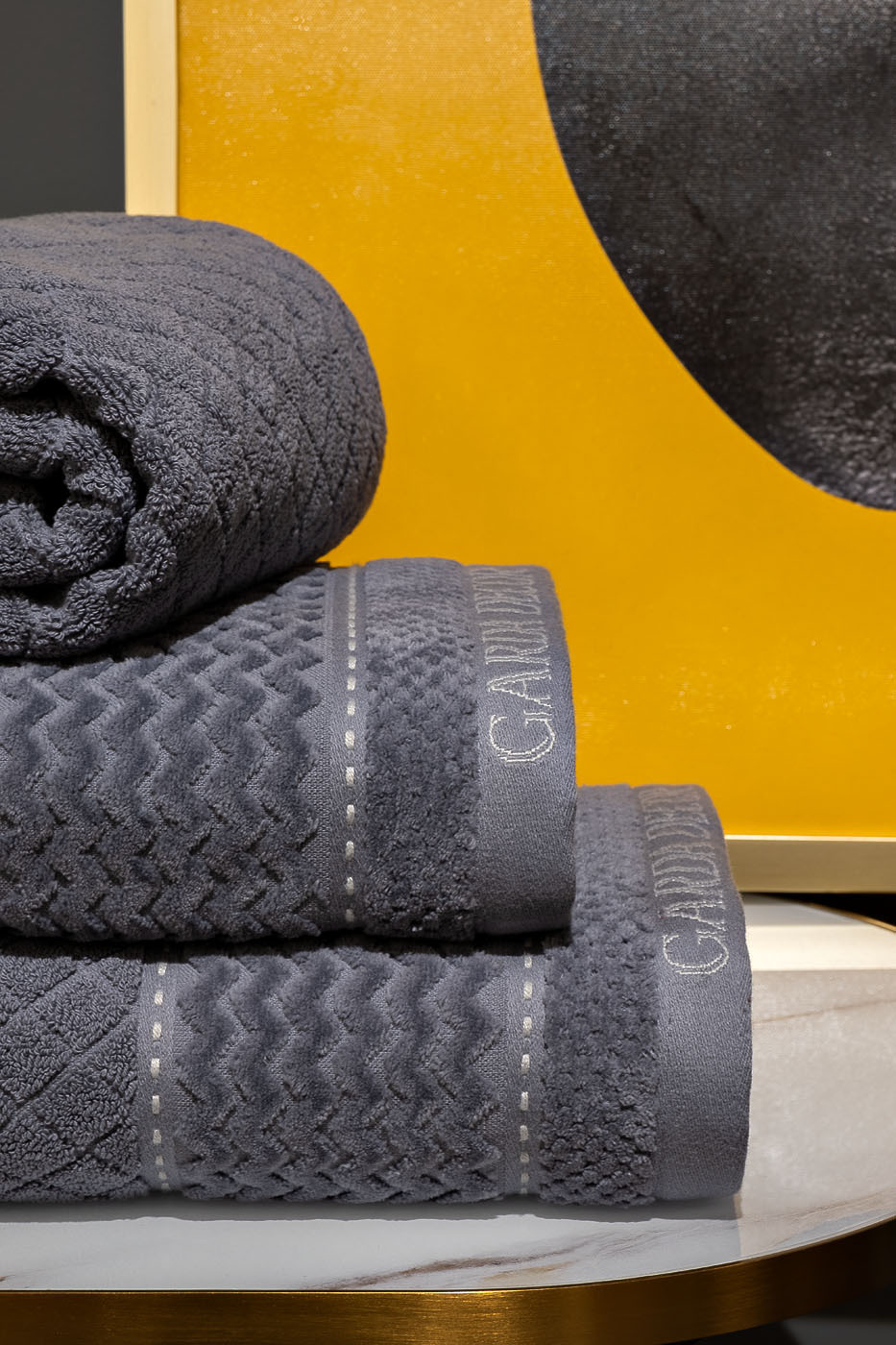 Полотенце "Наполи" 50*90 серое Garda Decor 119VAL-ARG5090-POL SER