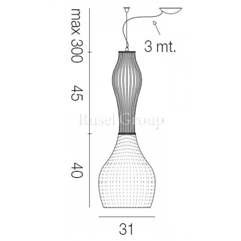 Подвесной светильник Vistosi REDER SP G D1