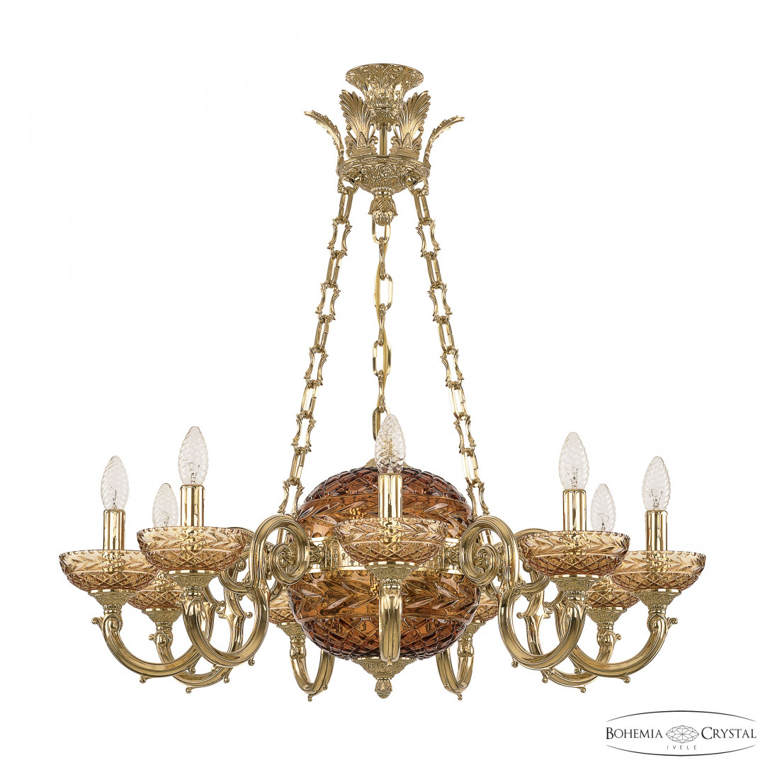 Люстра бронзовая 72003P/9/210 G P Amber/M-1F Y8