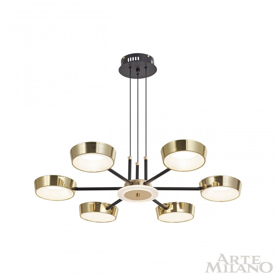 Подвесной светильник светодиодный 271079/6 BK/GD Arte Milano