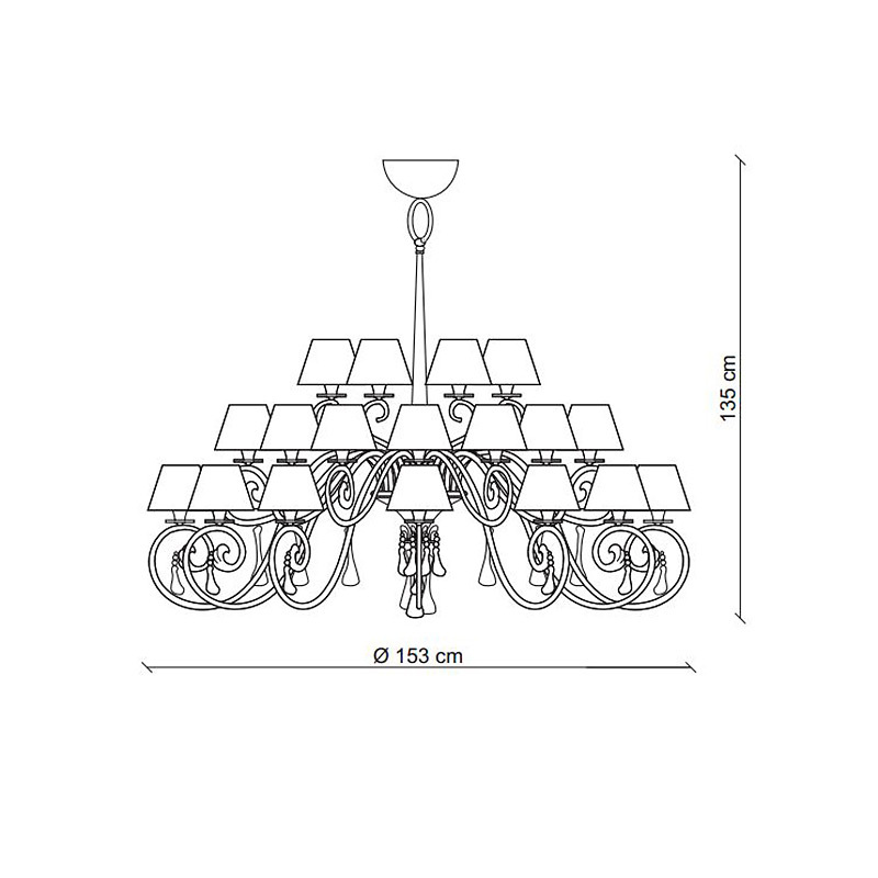 Люстра BAGA 1180