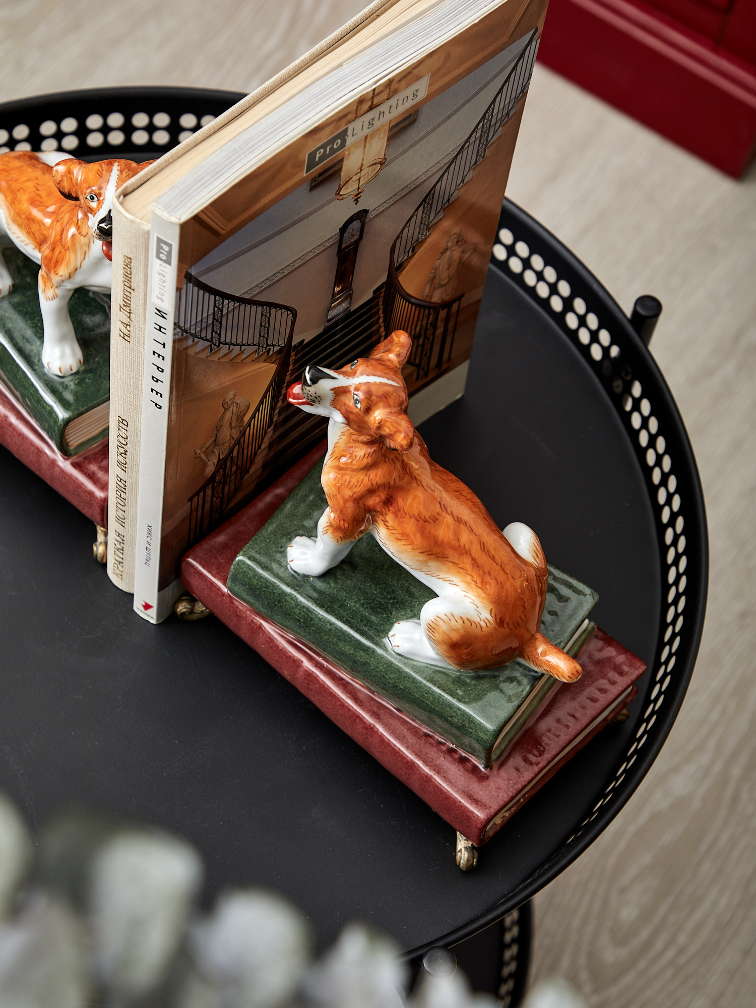 Держатель для книг Собачка отрит влево Glasar F1017B/HFX1843