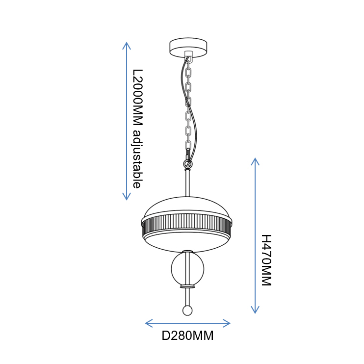 Подвесной светильник PALMA L3 by ImperiumLoft