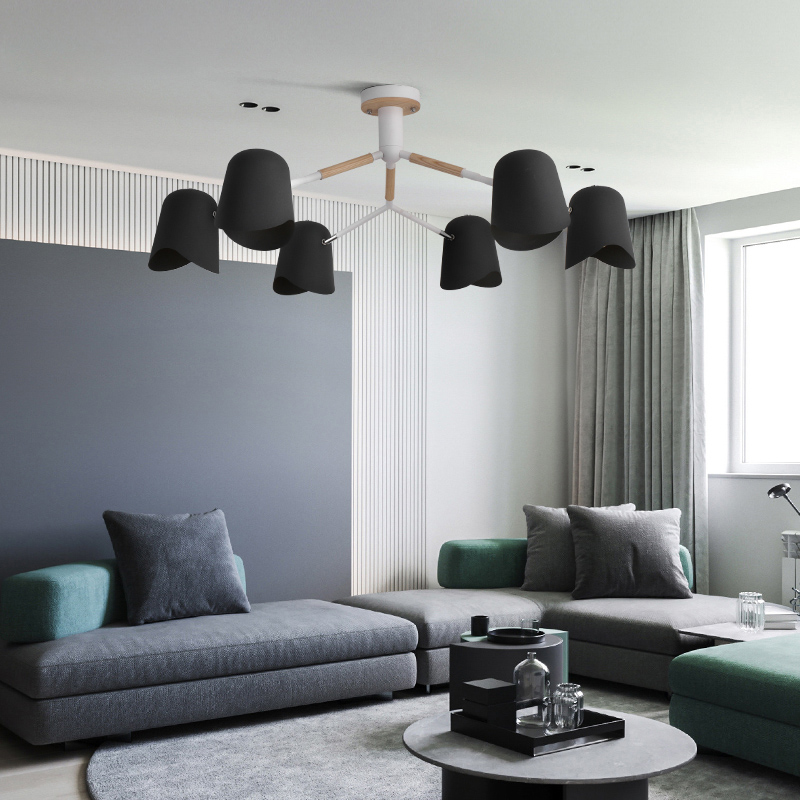 Люстра на штанге NOTCH D94 Black by ImperiumLoft