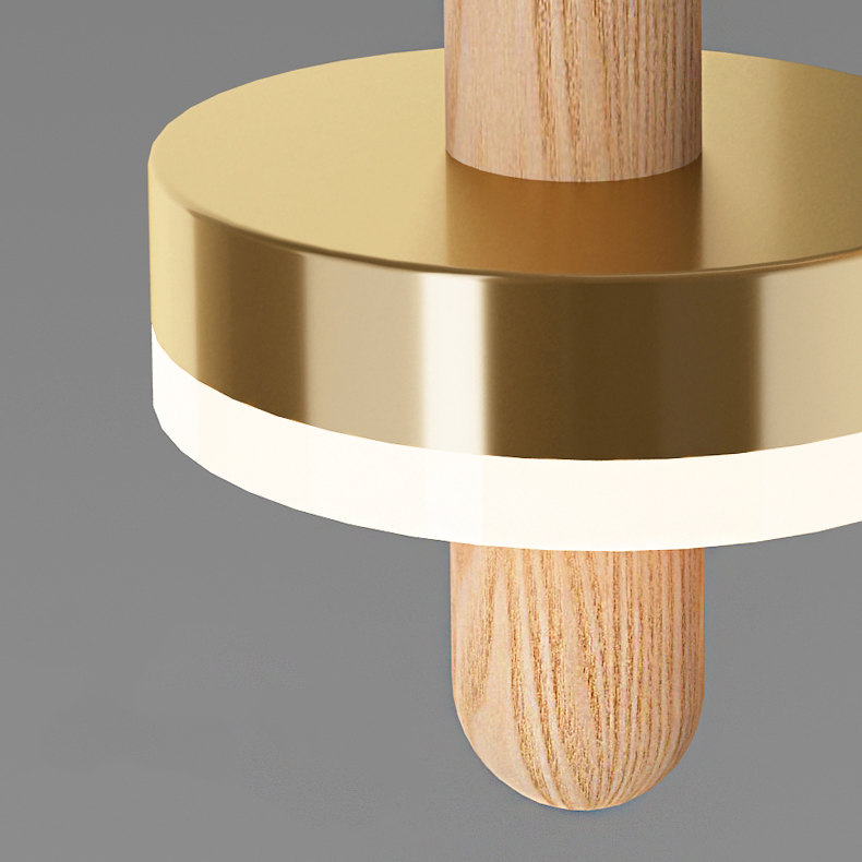 Подвесной светильник FALKA MORE B Gold Планка by ImperiumLoft