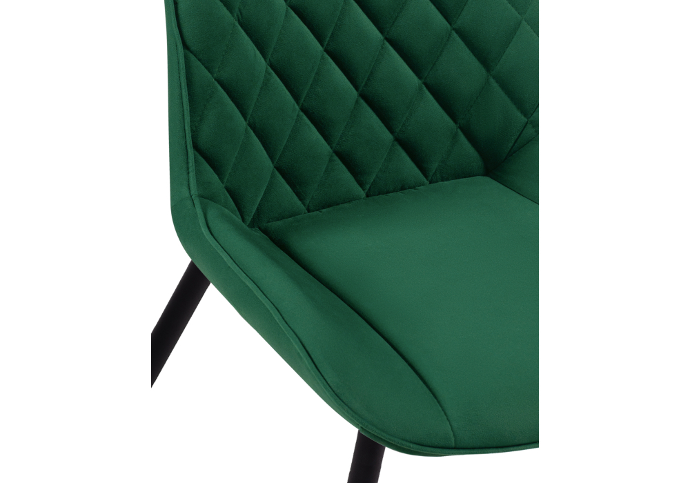 Стул Woodville Седа ромб зеленый / черный 517110