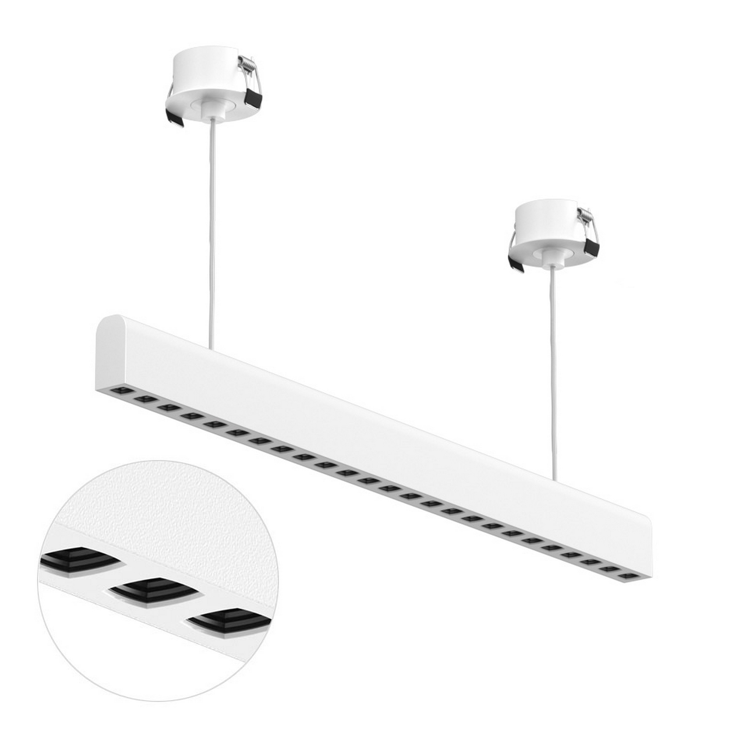 Подвесной светодиодный светильник Ledron Sagi style 585 Basic White-Black 4000K