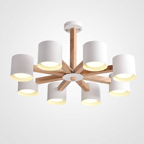 Люстра на штанге MALMO L8 White by ImperiumLoft
