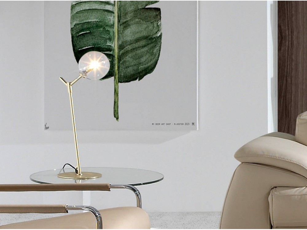 Настольная лампа Atom латунь Aromas del Campo