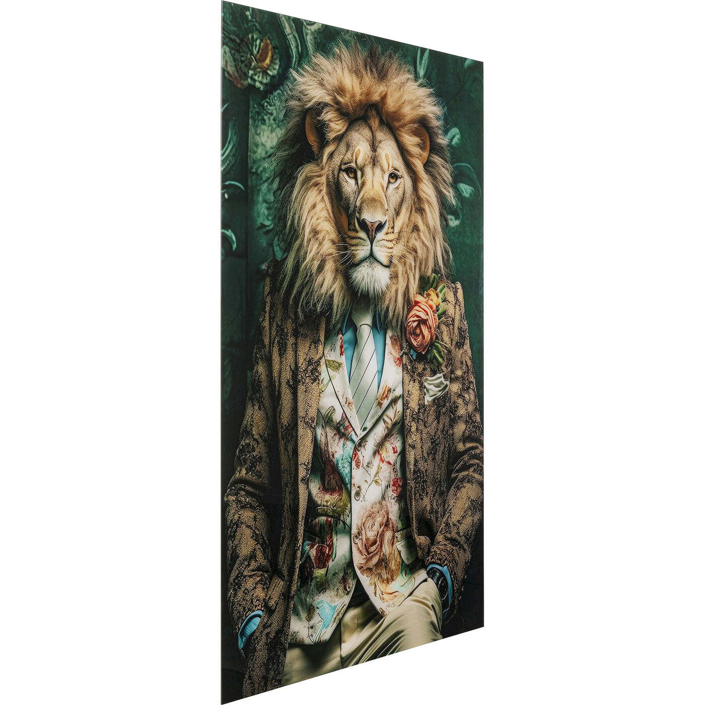 Картина стеклянная Mister Lion 150x100 см KARE 56277