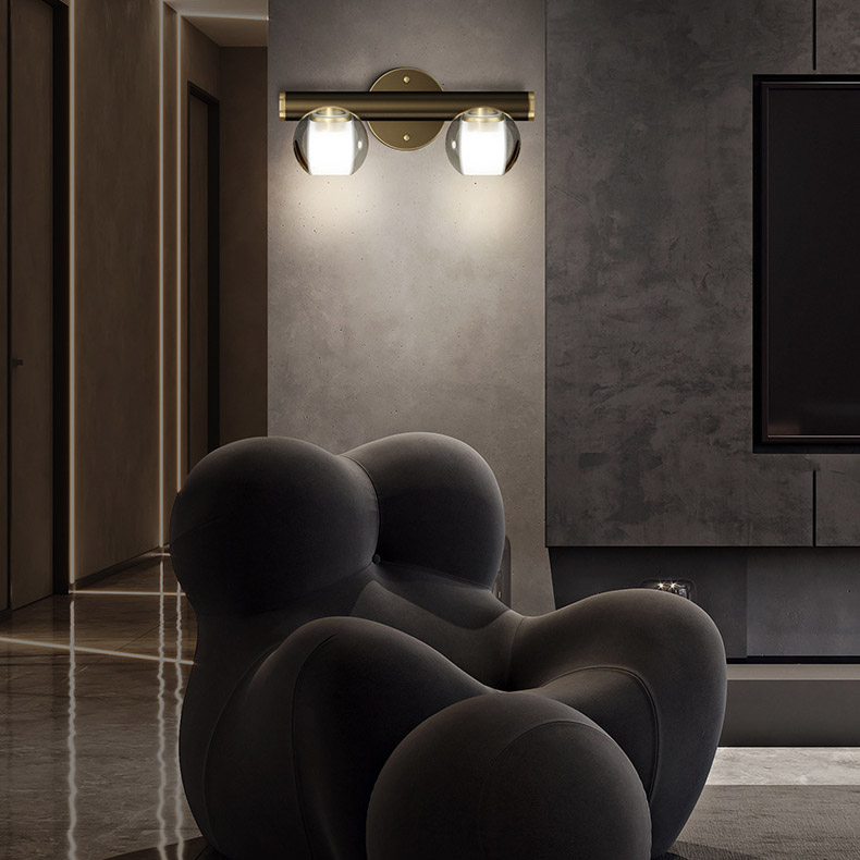 Настенный светильник ILIANA WALL A Brass Black by ImperiumLoft