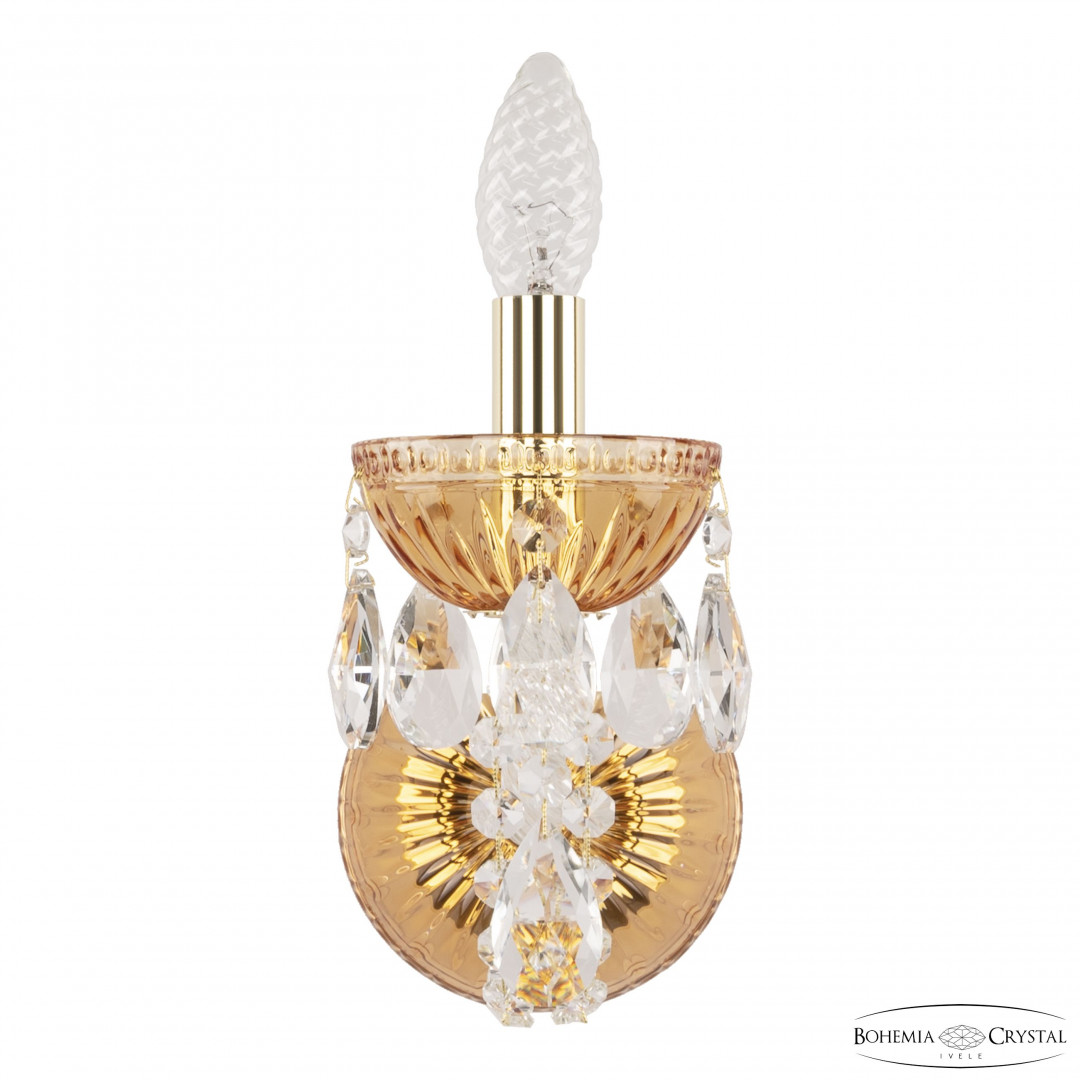 Бра 5402B/1/141 G Amber/M-1G Bohemia Ivele Crystal