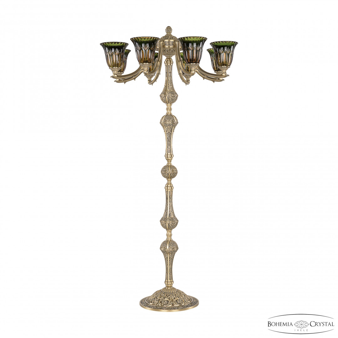 Торшер бронзовый 72009T/8/210 FP P2 U Amber-Green/H-1I