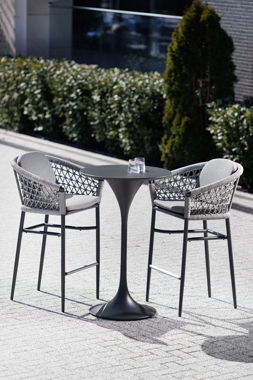 Стул барный уличный Муза антрацит Garda Decor 39AR-STUL-288 ANTR