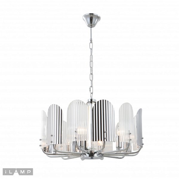 Подвесная люстра iLamp 15571-6 CR+MULT