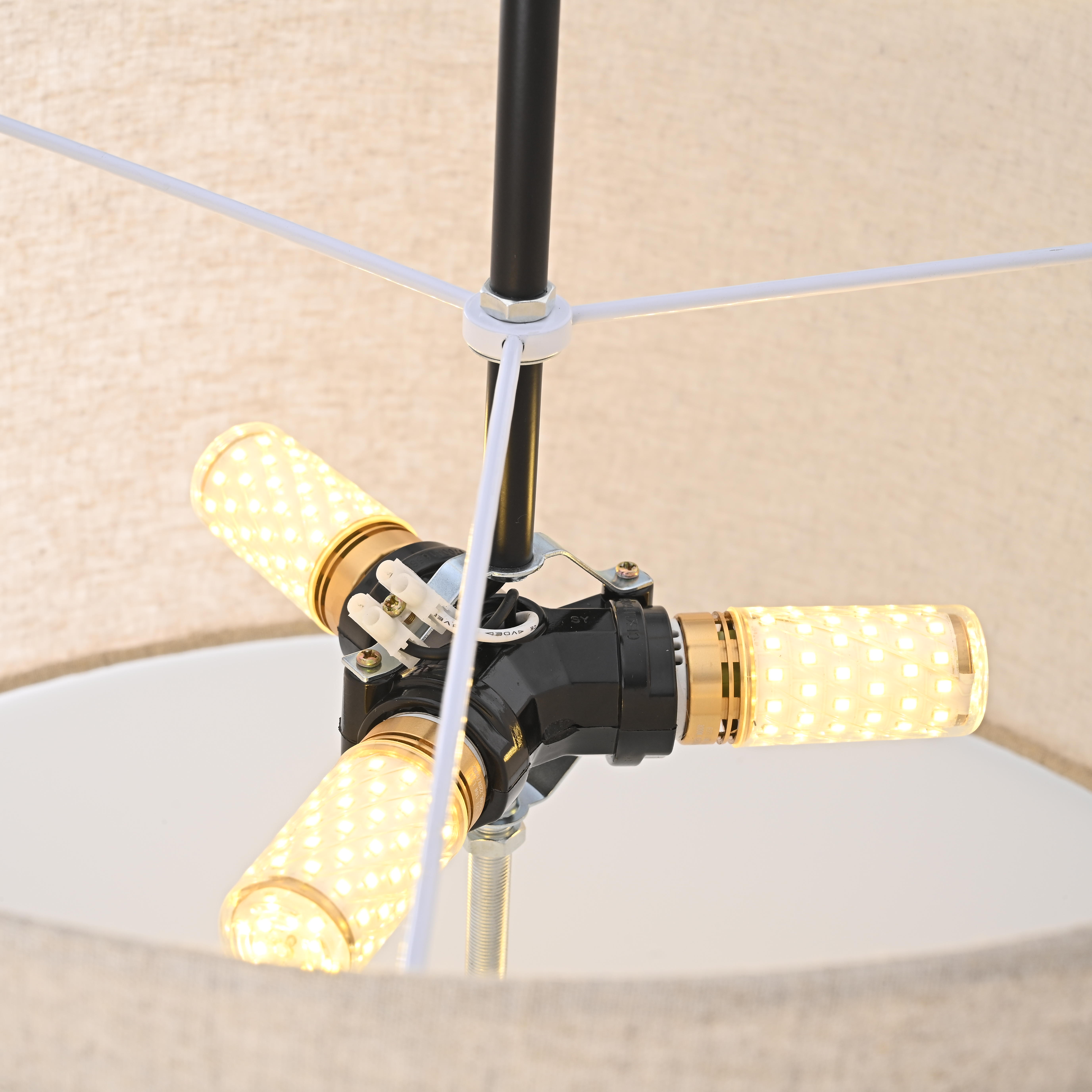 Люстра RH ROUND Linen Shade Pendant by ImperiumLoft