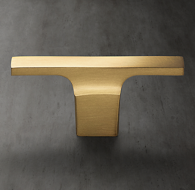 Ручка-кнопка Restoration Hardware Colliers L.4.4 Lac.Burnished Brass