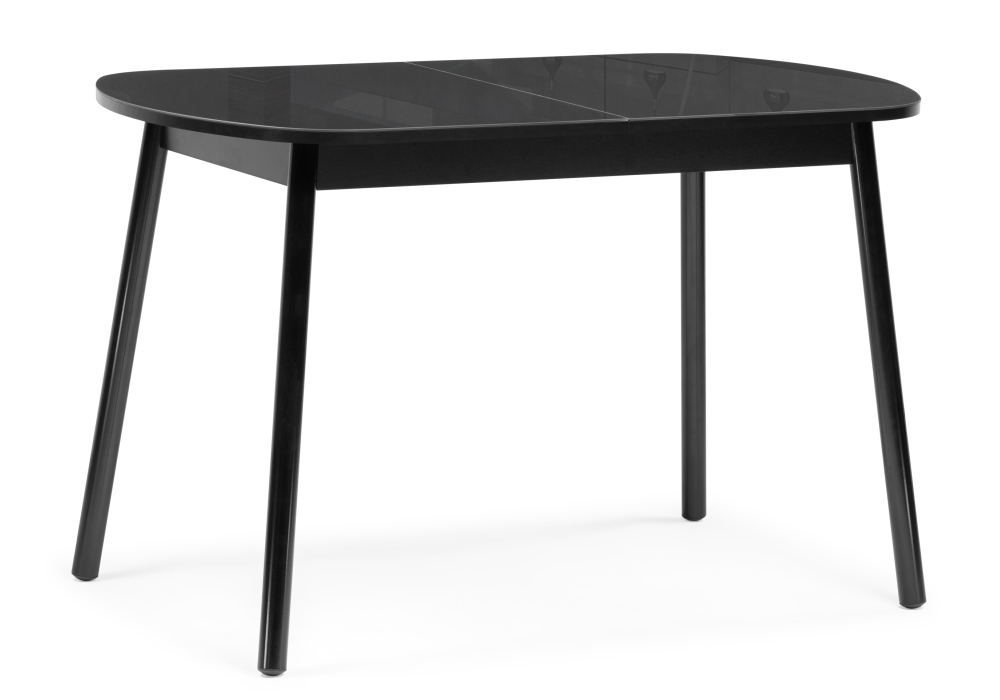 Стол стеклянный Woodville Агат черный / черный 379005